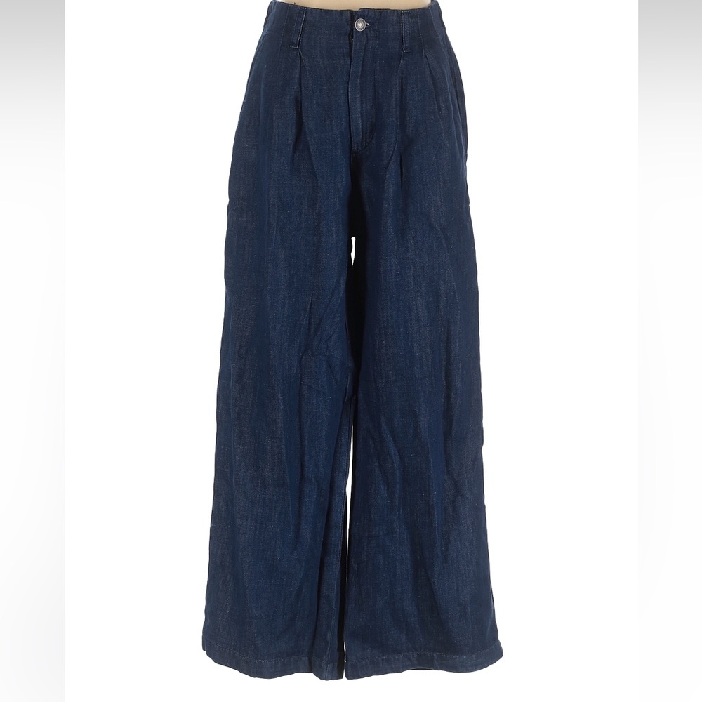 Ruti Wide-Leg Denim Pants like new